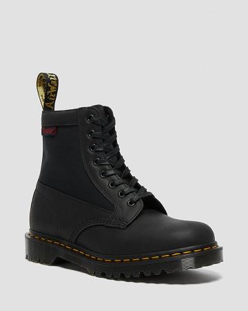 Botas con Cordones Dr Martens 1460 Panel Made in England Cuero Hombre Negros | MX 289PJJ
